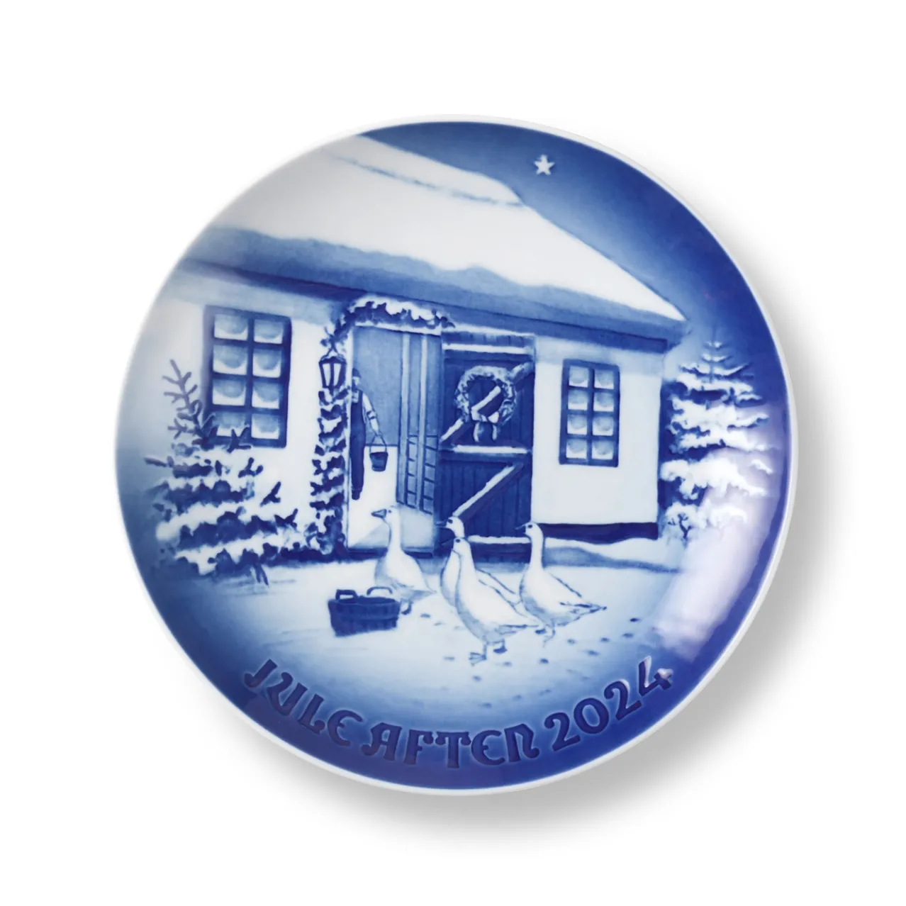 Bing & Grøndahl Christmas Plate 2024, Christmas in the Countryside, 18 cm