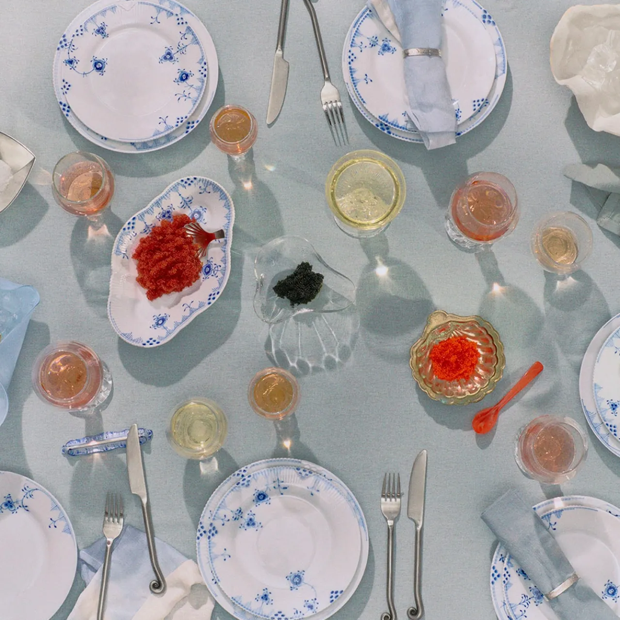 Blue Elements Plate, 19 cm