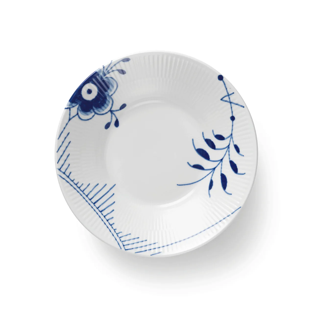Blue Fluted Mega Plate Deep, 21 cm
