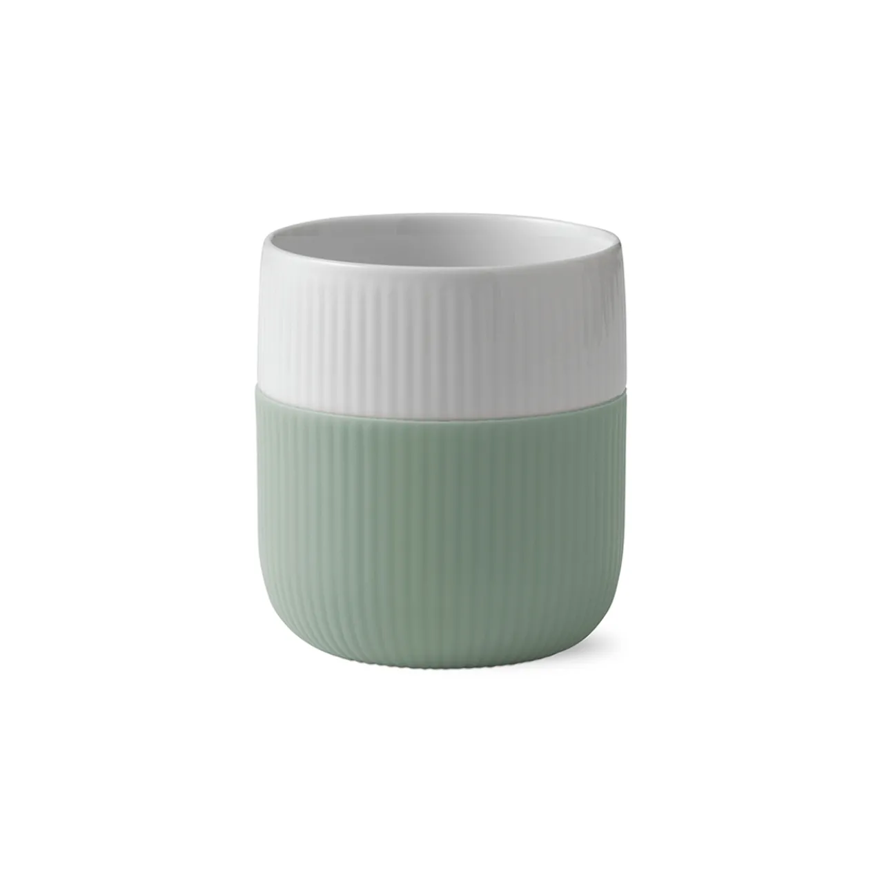 Fluted Contrast Mug, Lichen, 35 cl