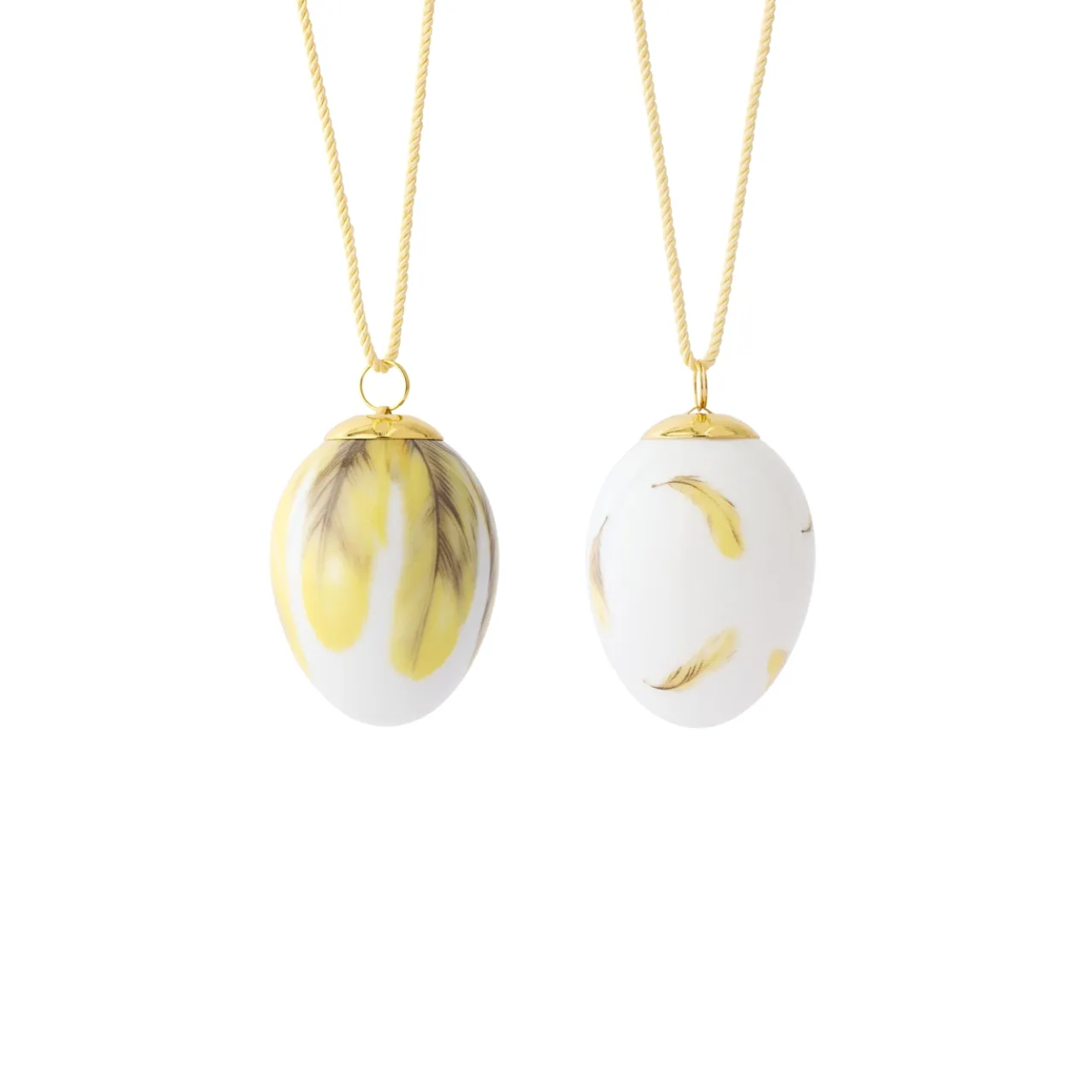 Spring Collection Egg 2025, Oriole Feathers, 6 cm, 2 pcs