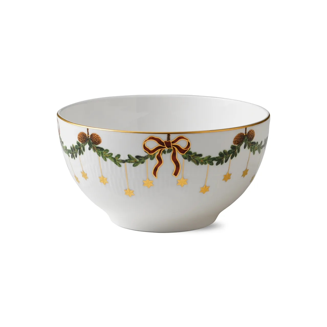 Star Fluted Christmas Bowl, 180 cl