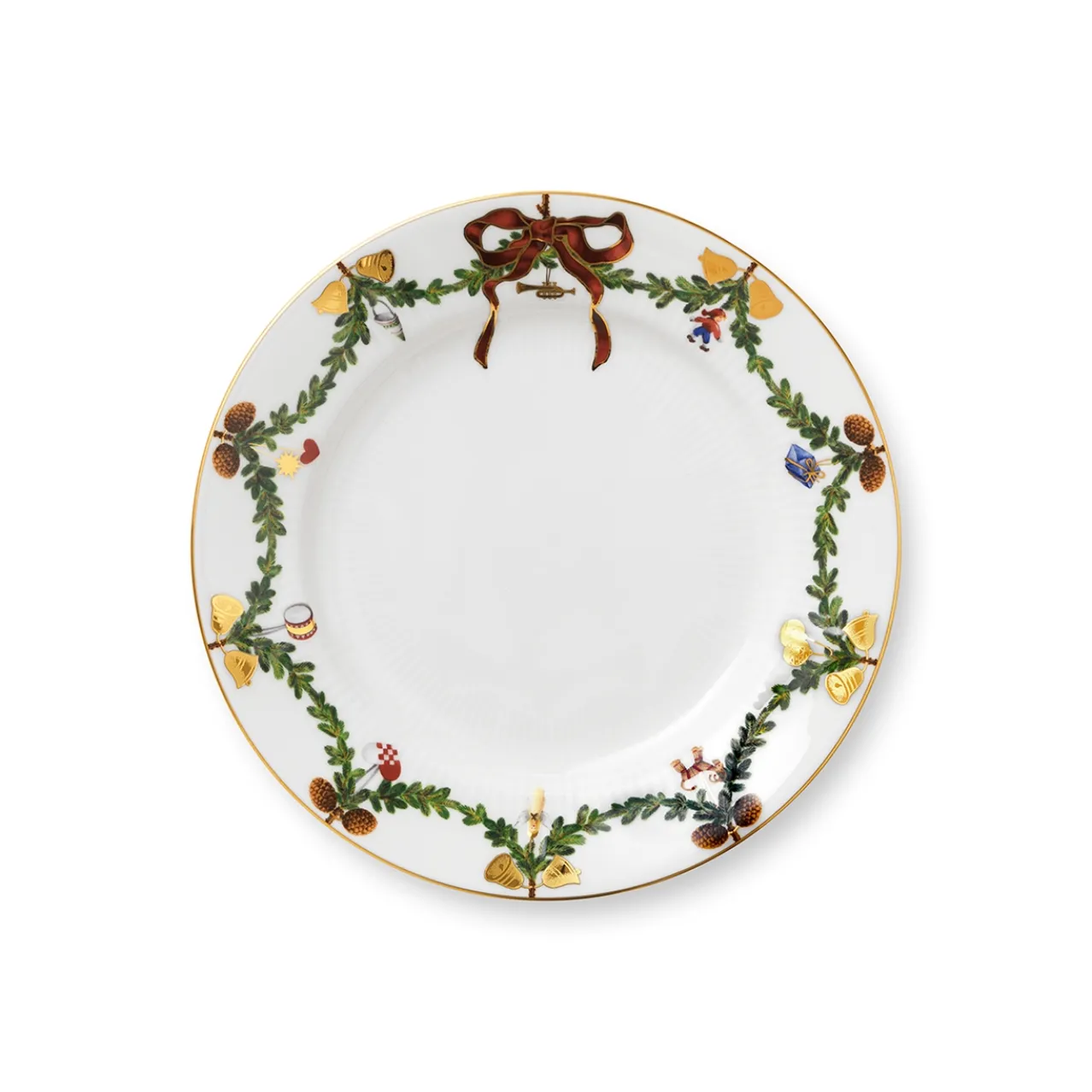 Star Fluted Christmas Plate, 21 cm