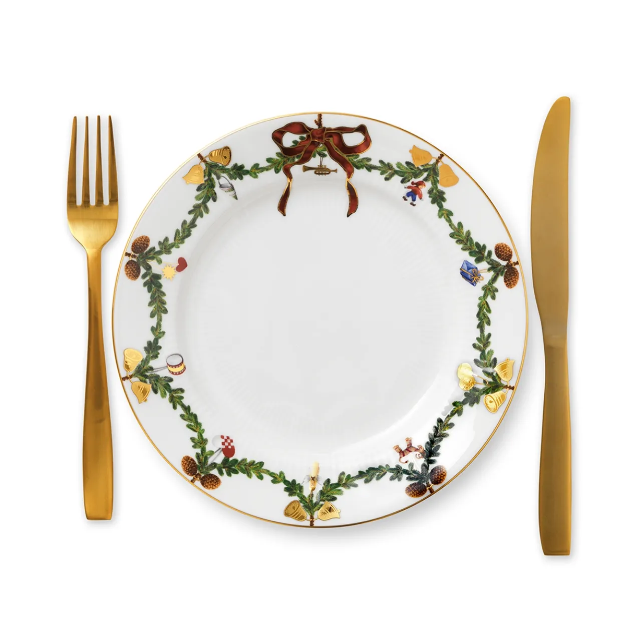 Star Fluted Christmas Plate, 21 cm