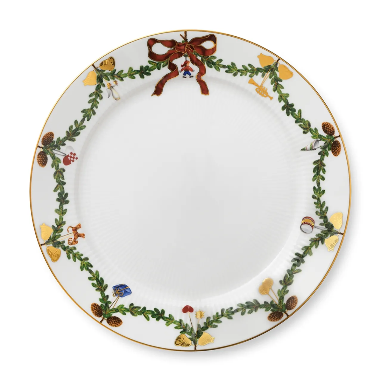 Star Fluted Christmas Plate, 27 cm