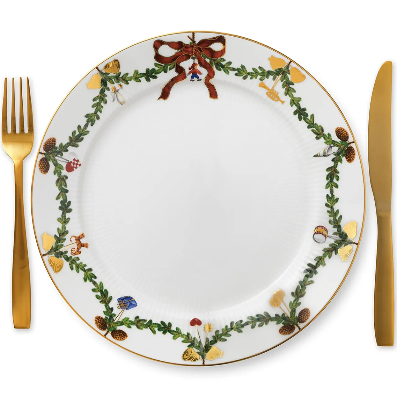 Star Fluted Christmas Plate, 27 cm