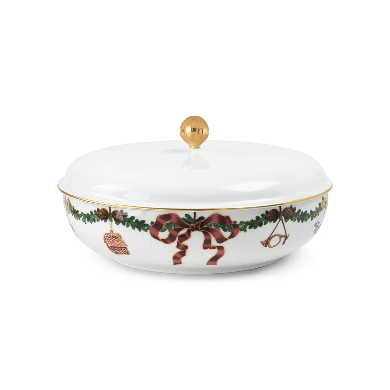 Star Fluted Christmas Dish, 34 cm