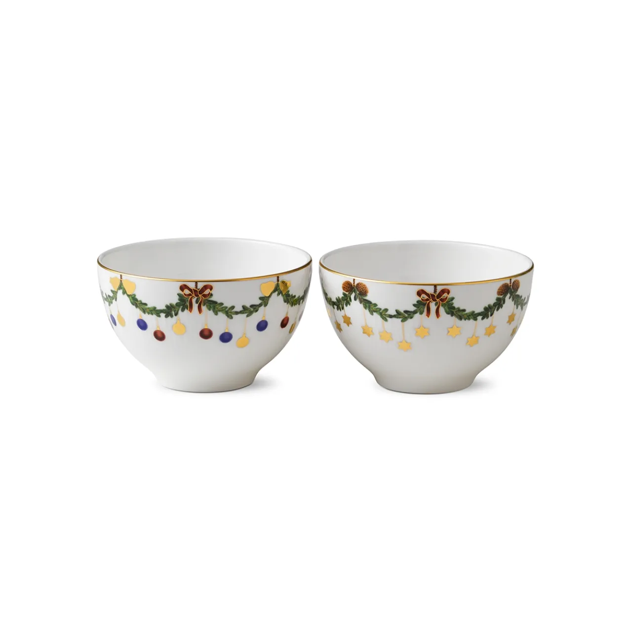 Star Fluted Christmas Bowl, 30 cl, 2 pcs
