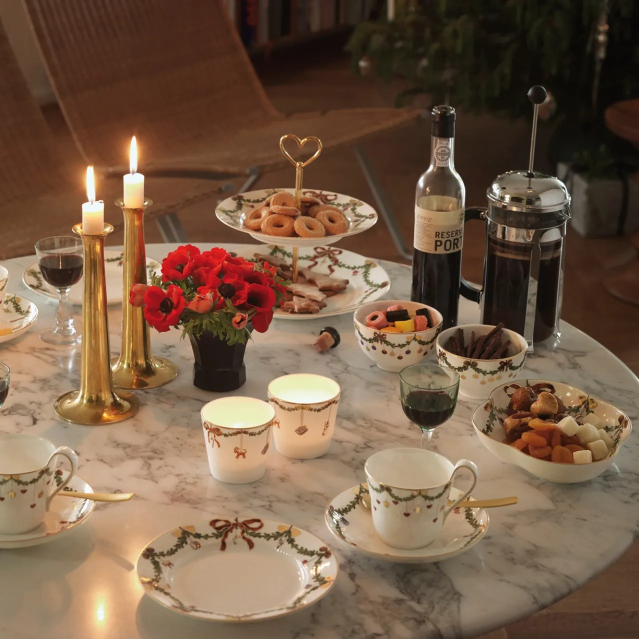 Star Fluted Christmas Bowl, 30 cl, 2 pcs