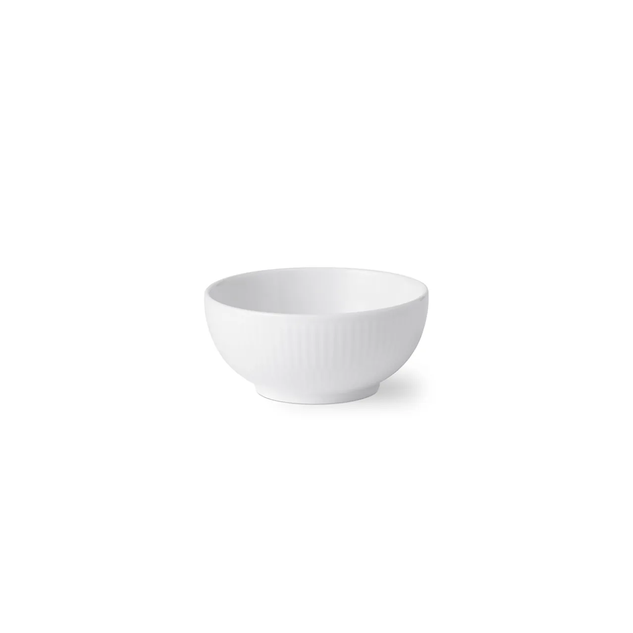 White Fluted Bowl, 24 cl
