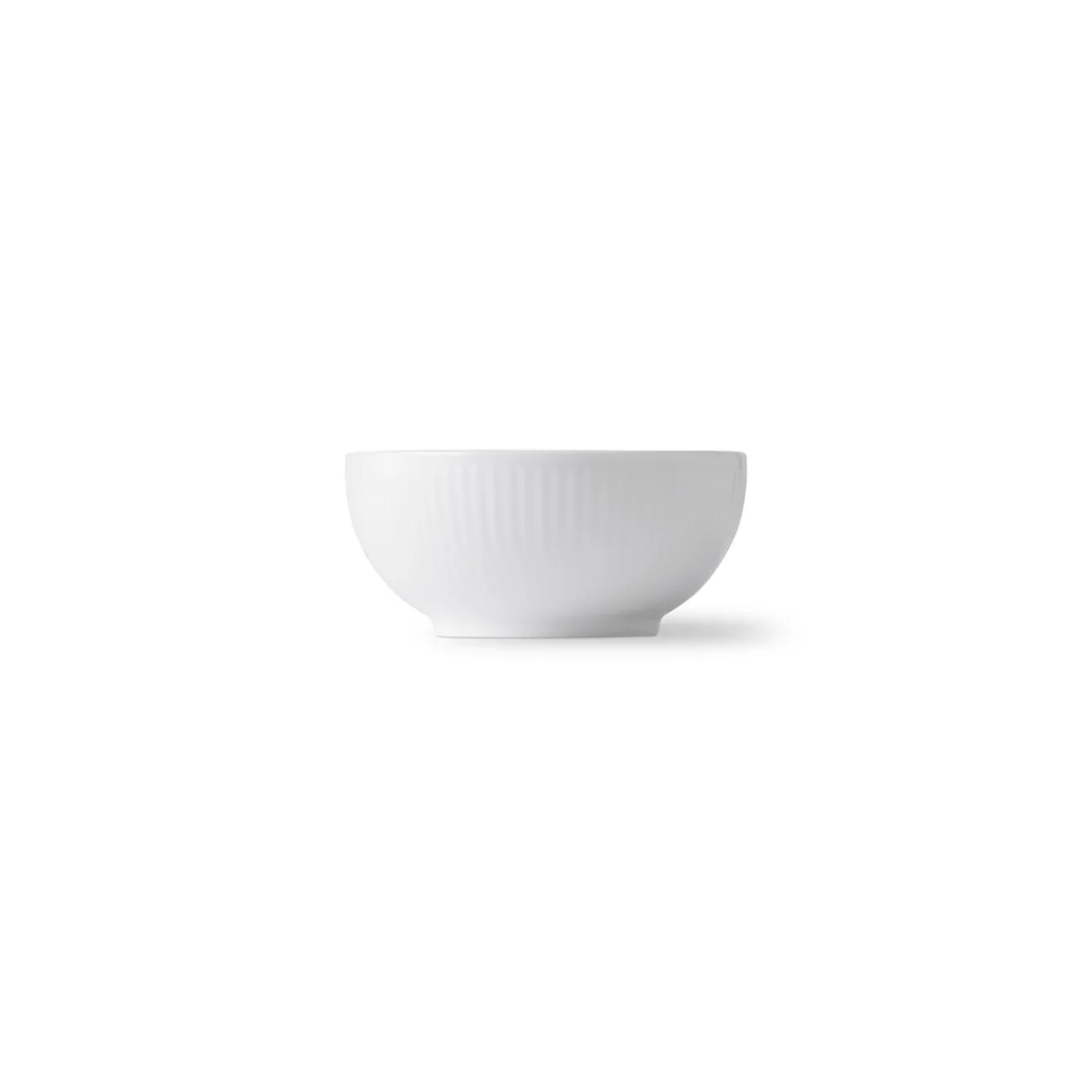White Fluted Bowl, 24 cl