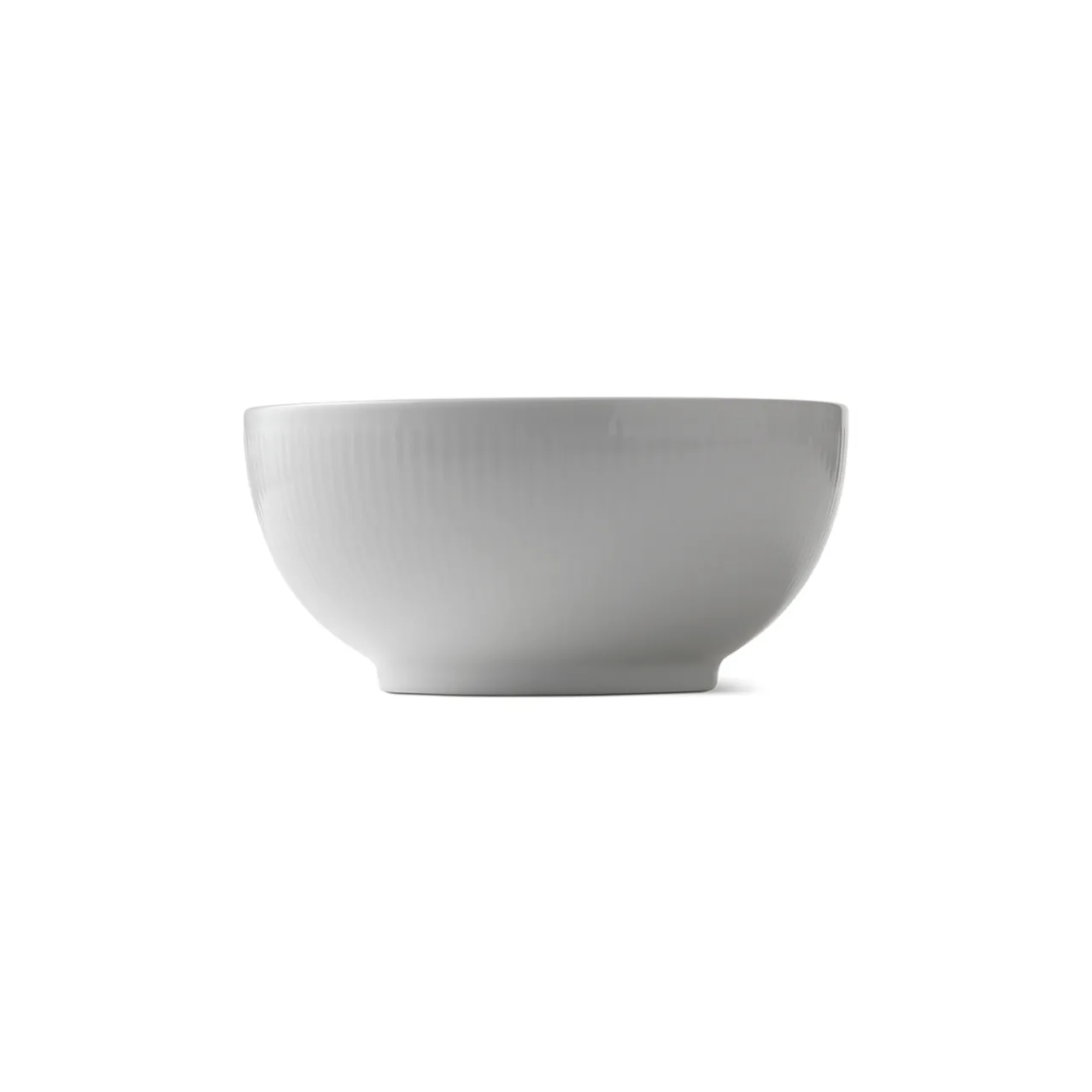 White Fluted Bowl, 110 cl