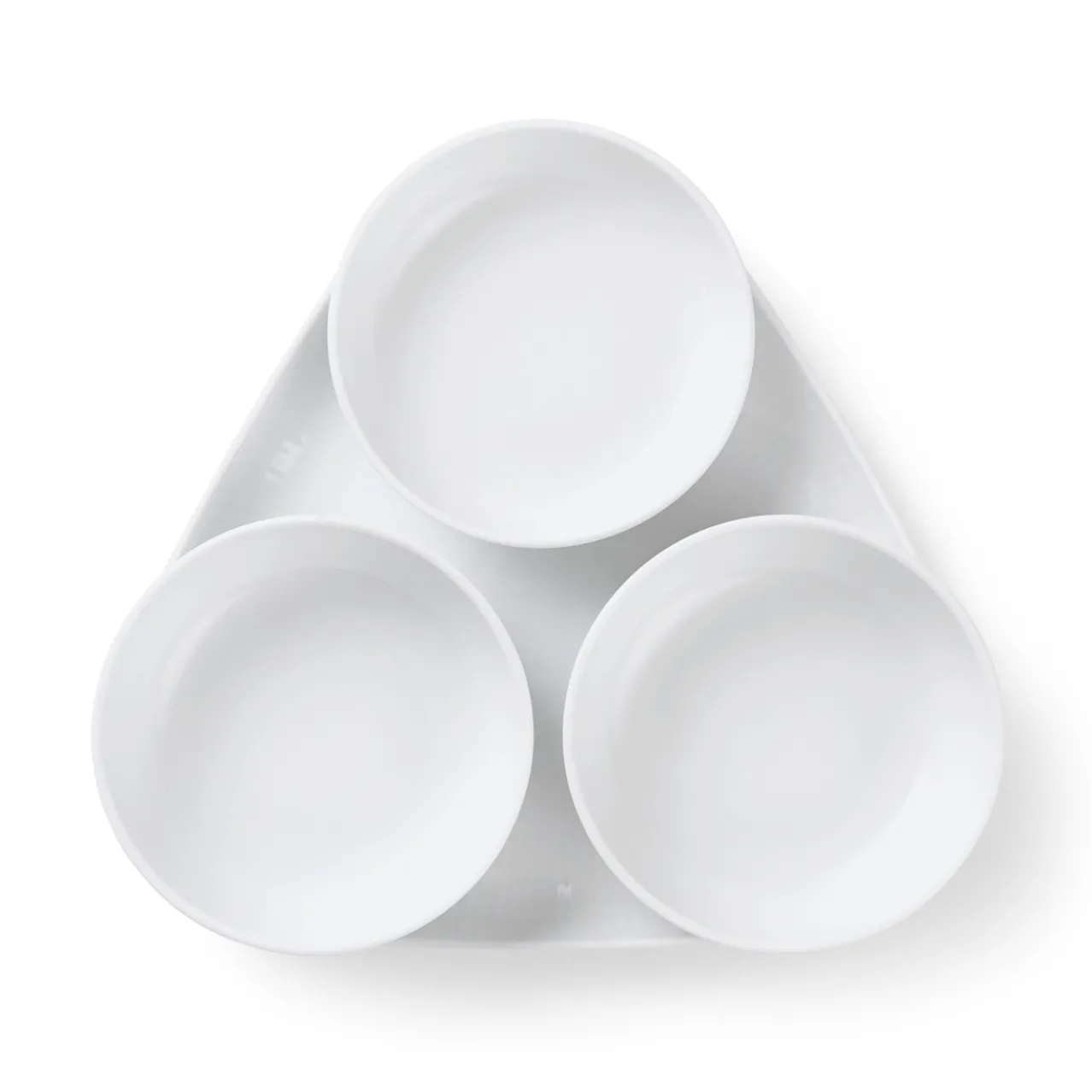 White Fluted Serving Set, 24.5 cm, 4 pcs